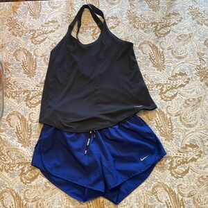 Nike Bundle - Dri Fit shorts & cross back tank - excellent condition!